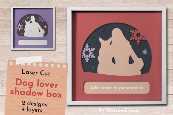 Download Dog Lover Shadow Box, Puppy Light Box - Premium Resources